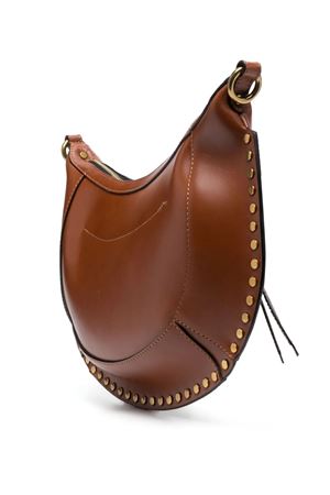 Brown Calf Leather Oskan Moon Shoulder Bag ISABEL MARANT | PP0001FAA1C01M50CO